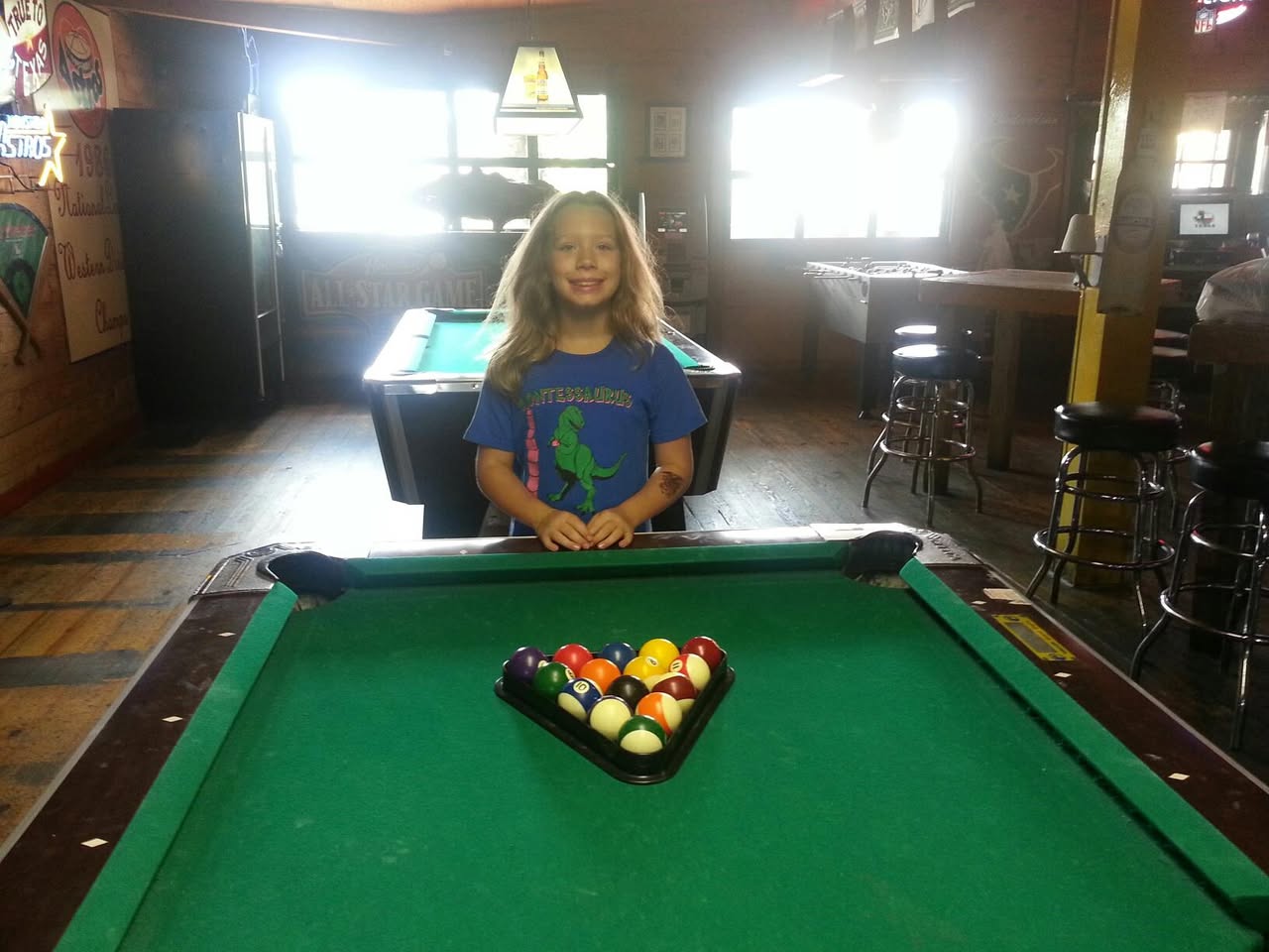 The pool hall apple doesn't fall far