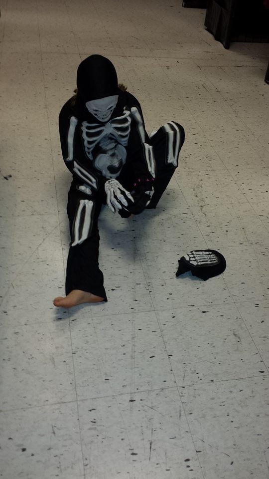 They decided to both be skeletons