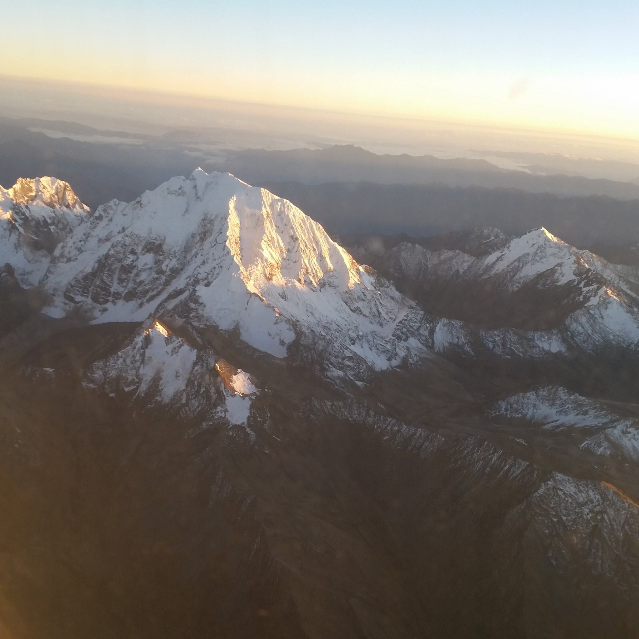 The Andes from 30,000 feet. No filter needed.